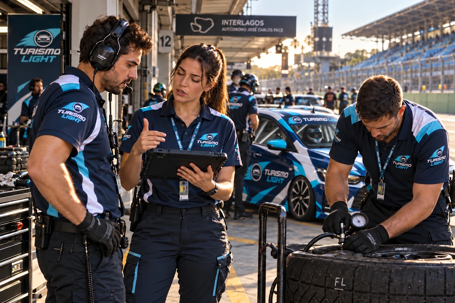 Equipe Turismo Light em Interlagos.