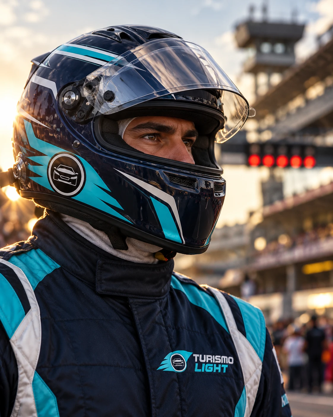 Piloto Turismo Light concentrado antes da largada em Interlagos